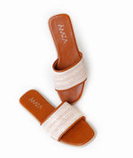 Natural Weave Slide Beige - Amza - 37