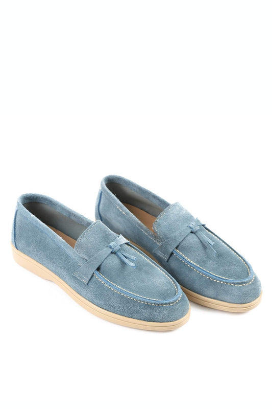 Premium Baby Blue Seaside Loafer - Amza - 37
