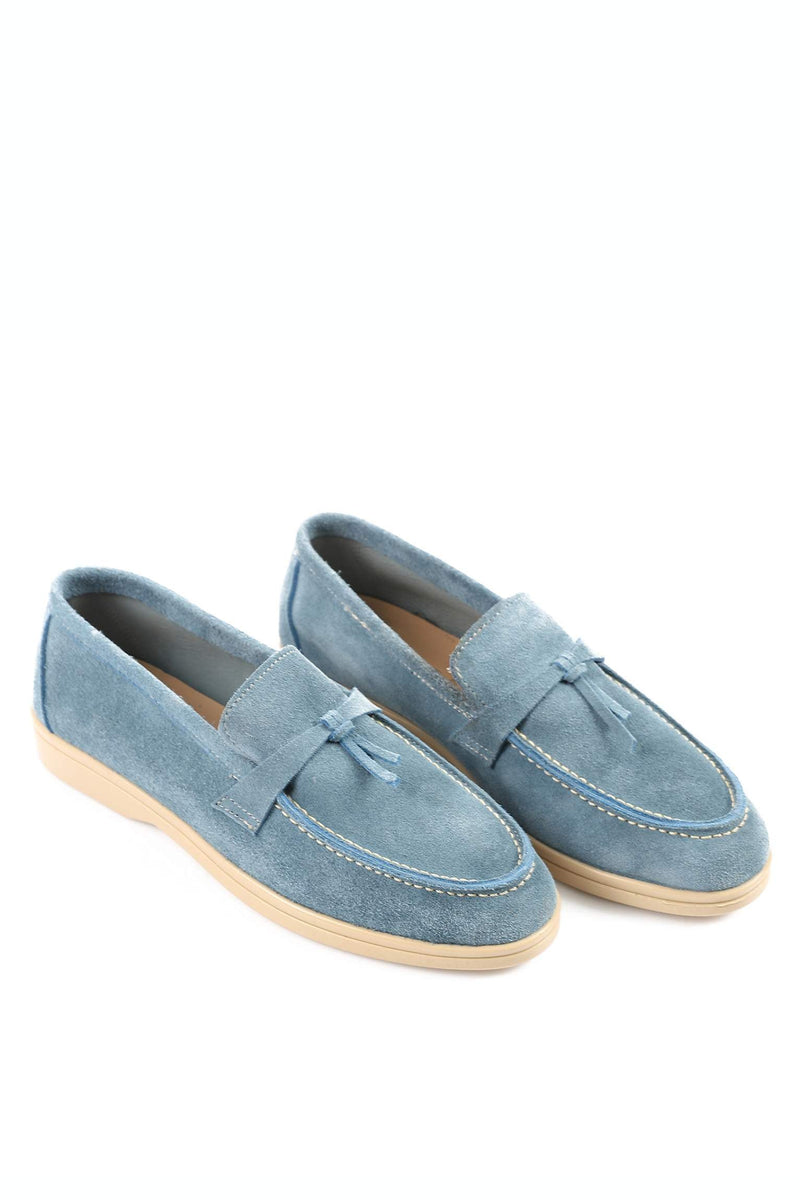 Premium Baby Blue Seaside Loafer - Amza - 37