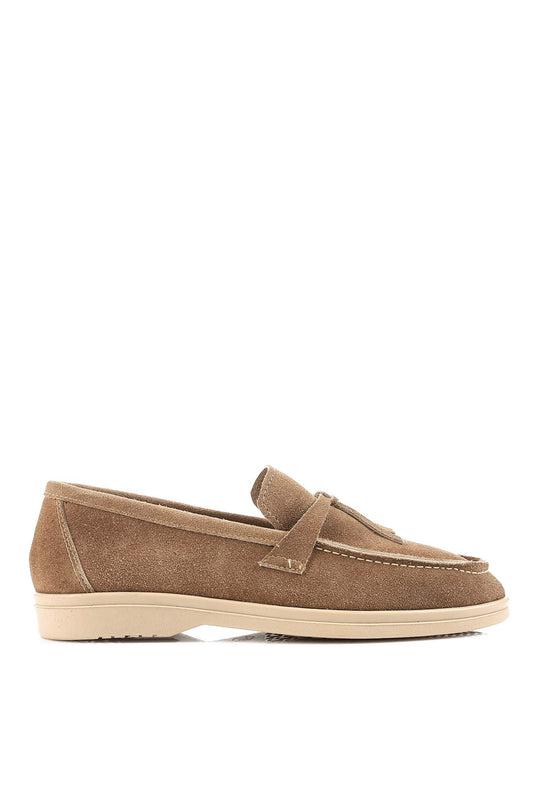 Premium Beige Seaside Loafer - Amza - 37