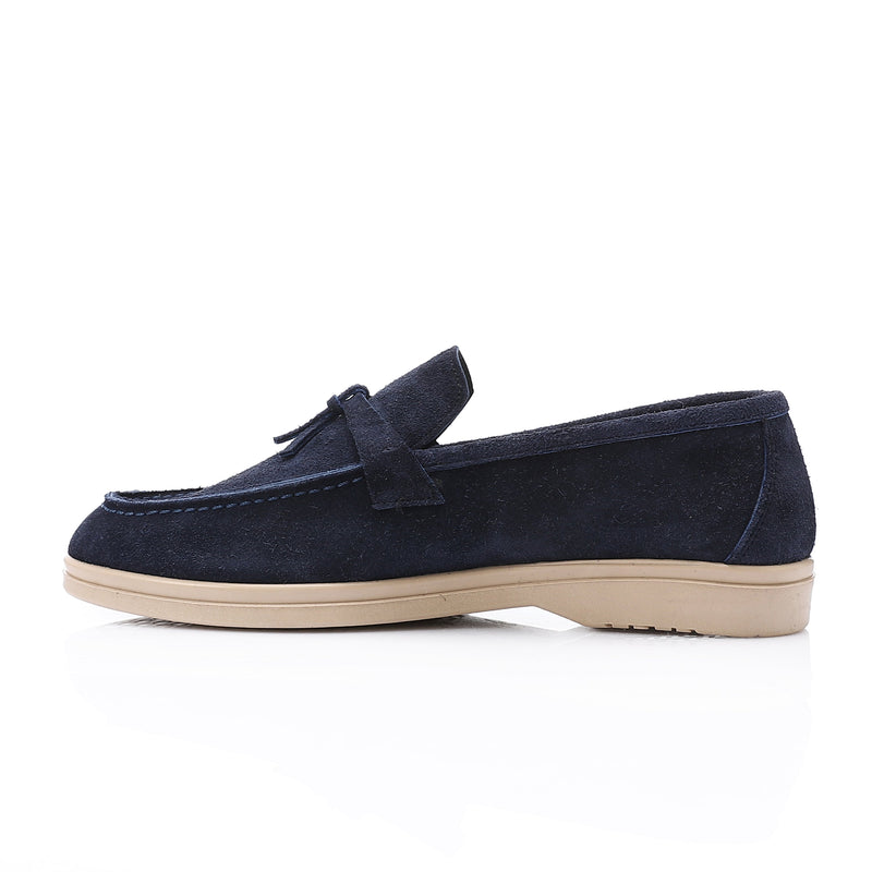 Premium Navy Seaside Loafer - Amza - 37