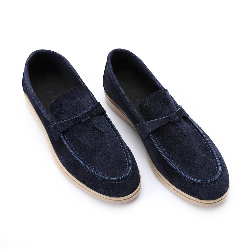 Premium Navy Seaside Loafer - Amza - 37