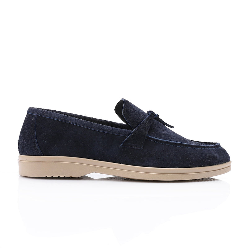 Premium Navy Seaside Loafer - Amza - 37