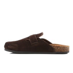Premium Suede Brown Clogs - Amza - 37