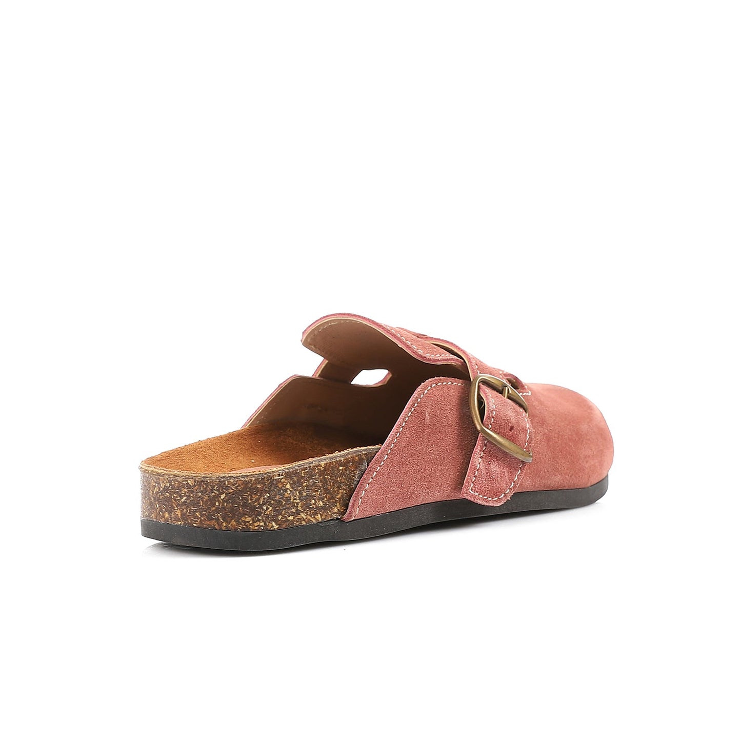 Premium Suede Pink Clogs - Amza - 37
