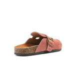 Premium Suede Pink Clogs - Amza - 37