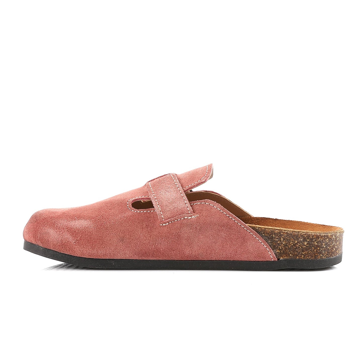 Premium Suede Pink Clogs - Amza - 37