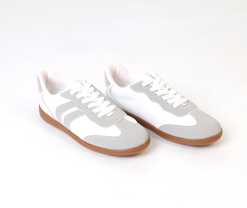 Retro Grey Stripes Sneaker - Amza - 37