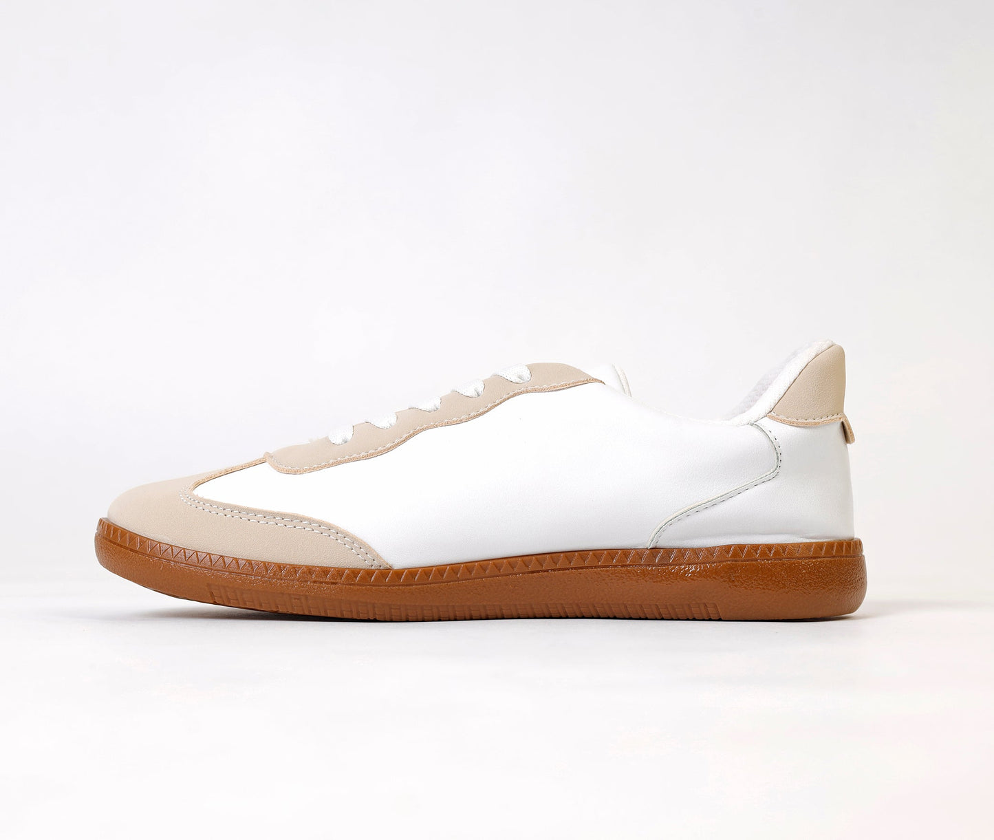 Retro Stripes Beige Sneaker - Amza - 37