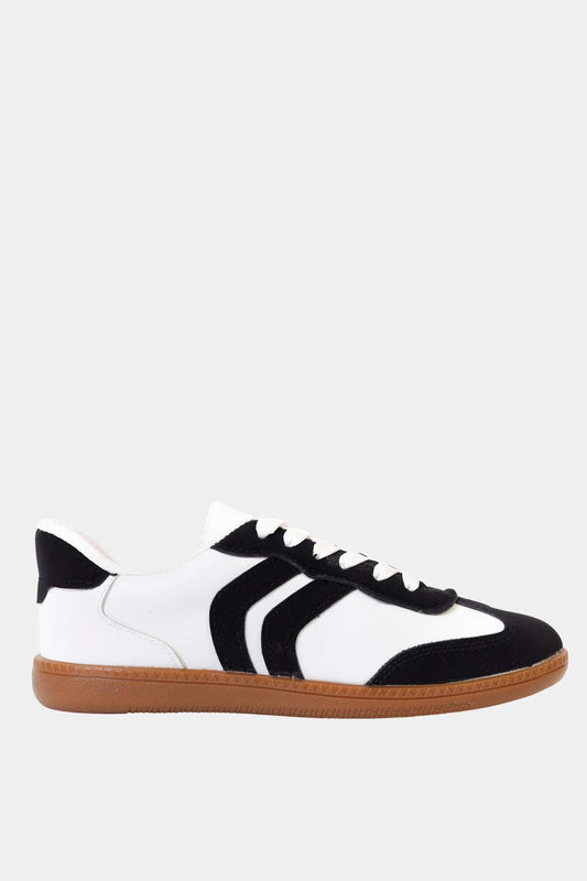Retro Stripes Black Sneaker - Amza - 37