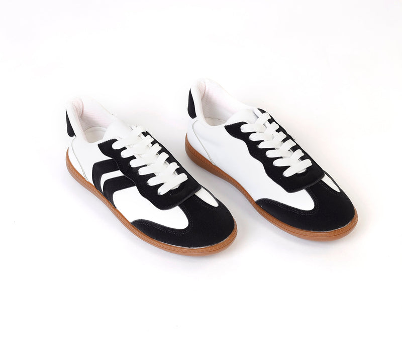 Retro Stripes Black Sneaker - Amza - 37