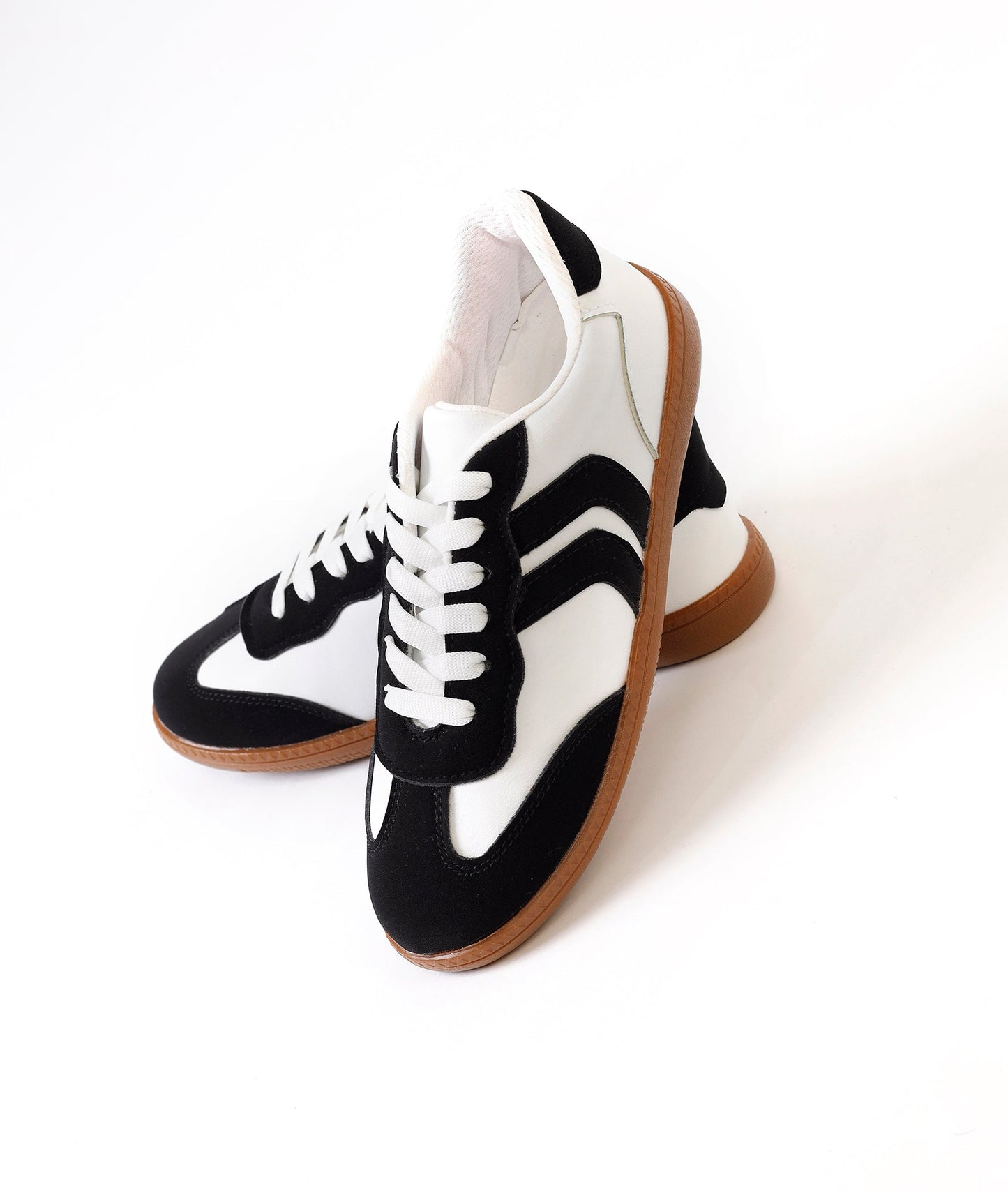 Retro Stripes Black Sneaker - Amza - 37