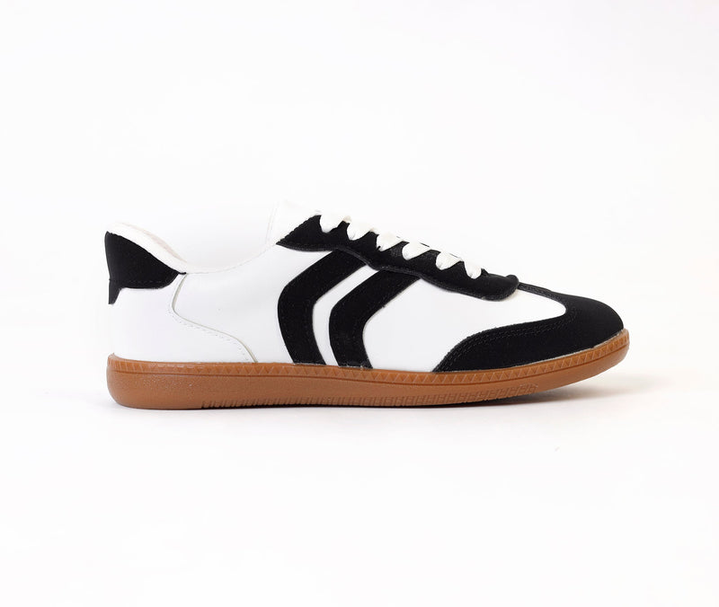Retro Stripes Black Sneaker - Amza - 37