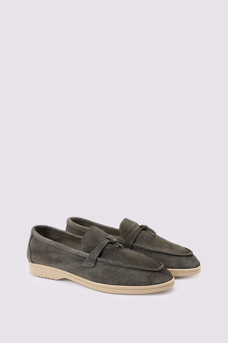 PREMIUM GREY TASSEL LOAFERS
