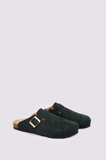 PREMIUM SUEDE GREEN CLOGS