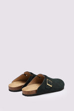 PREMIUM SUEDE GREEN CLOGS