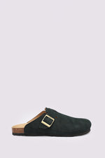 PREMIUM SUEDE GREEN CLOGS
