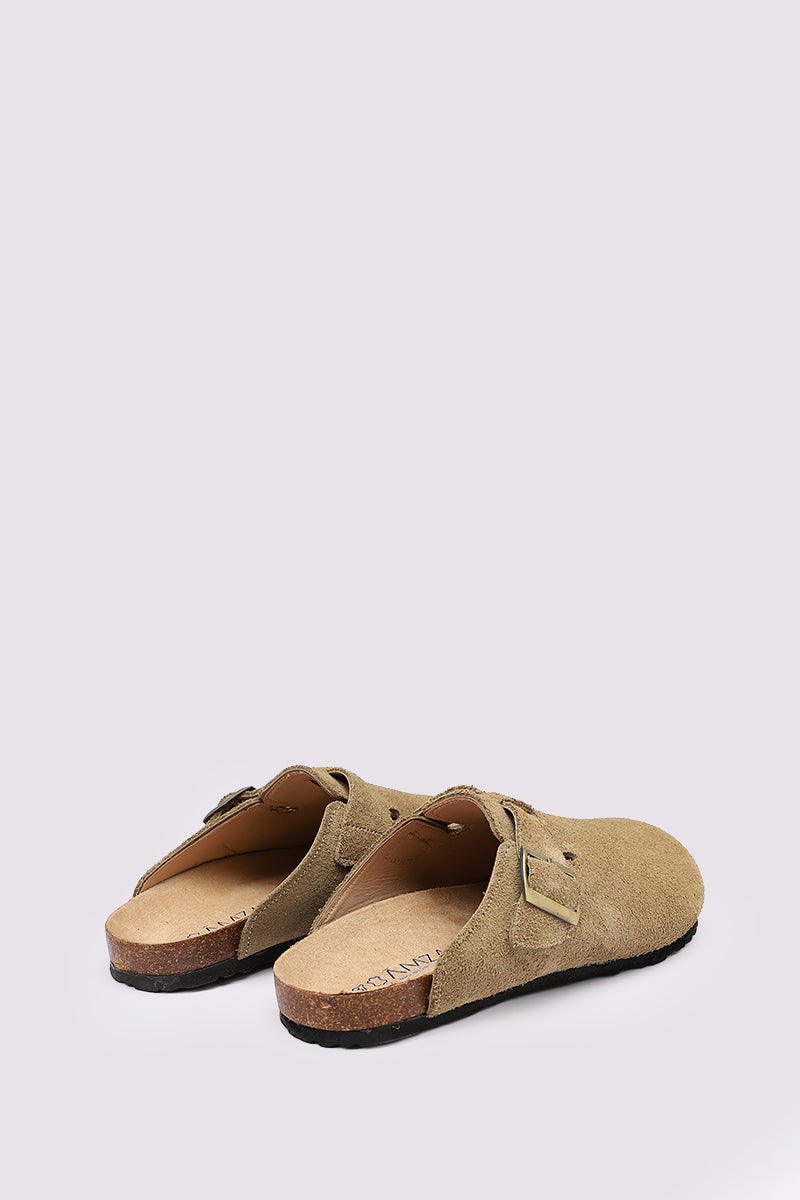 PREMIUM SUEDE BEIGE CLOGS