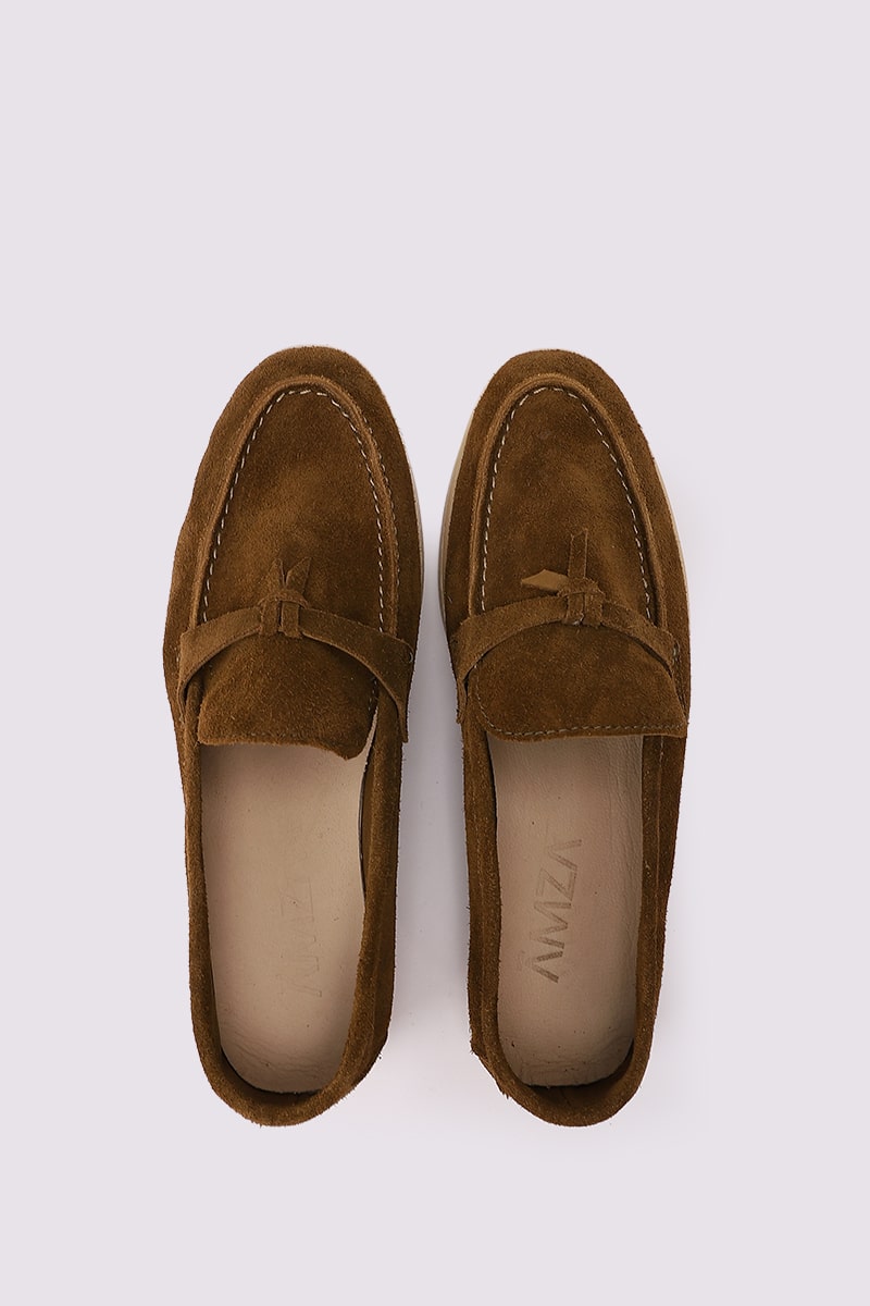 PREMIUM LIGHT BROWN TASSEL LOAFERS