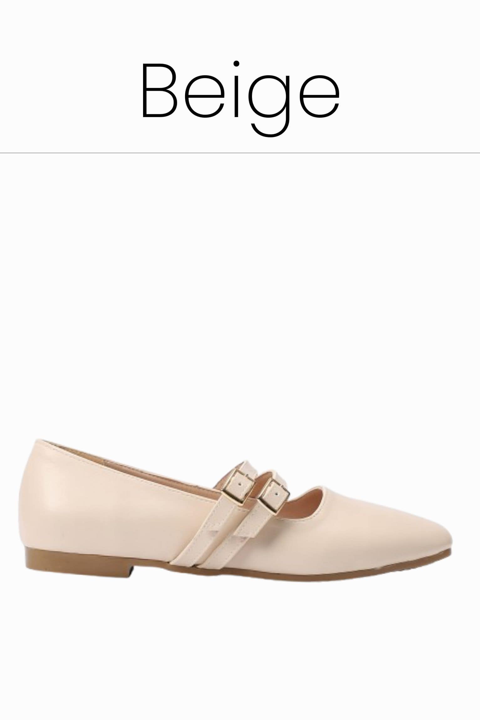 beige-double-buckle-ballerina - 