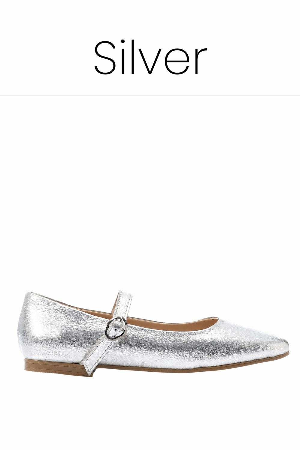 flat-ballerina-silver - 