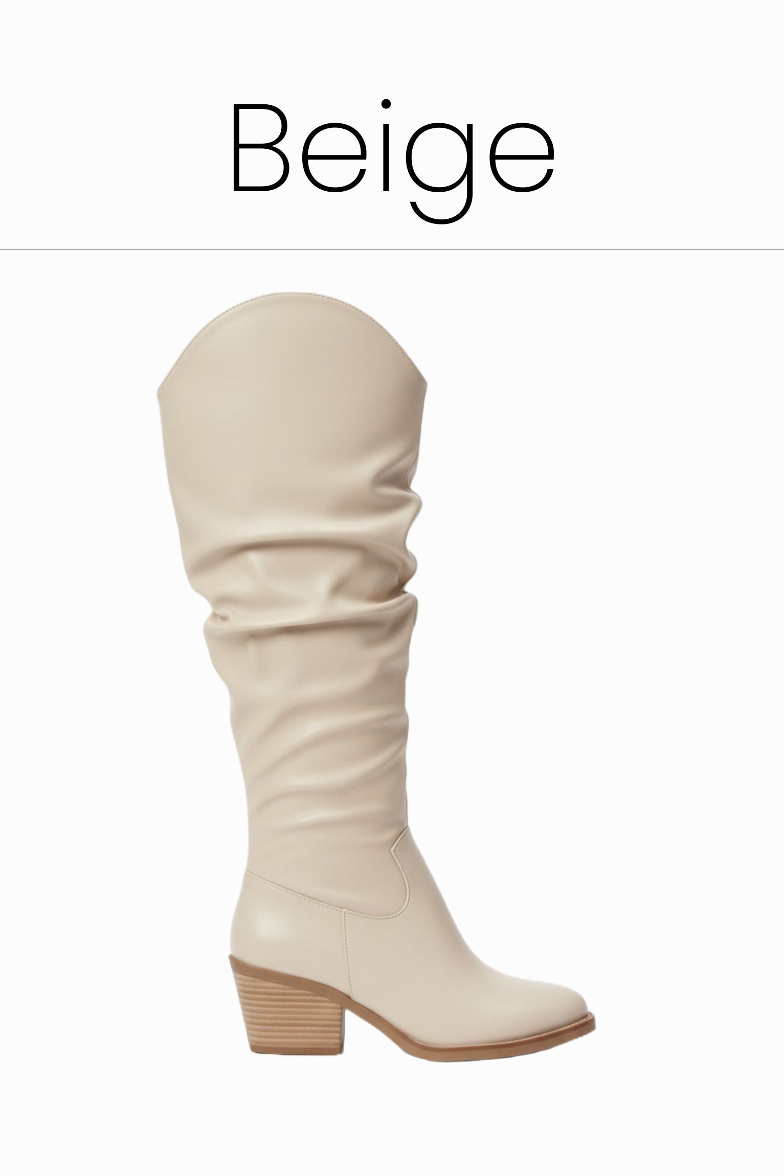 Studded Boot Women beige - 