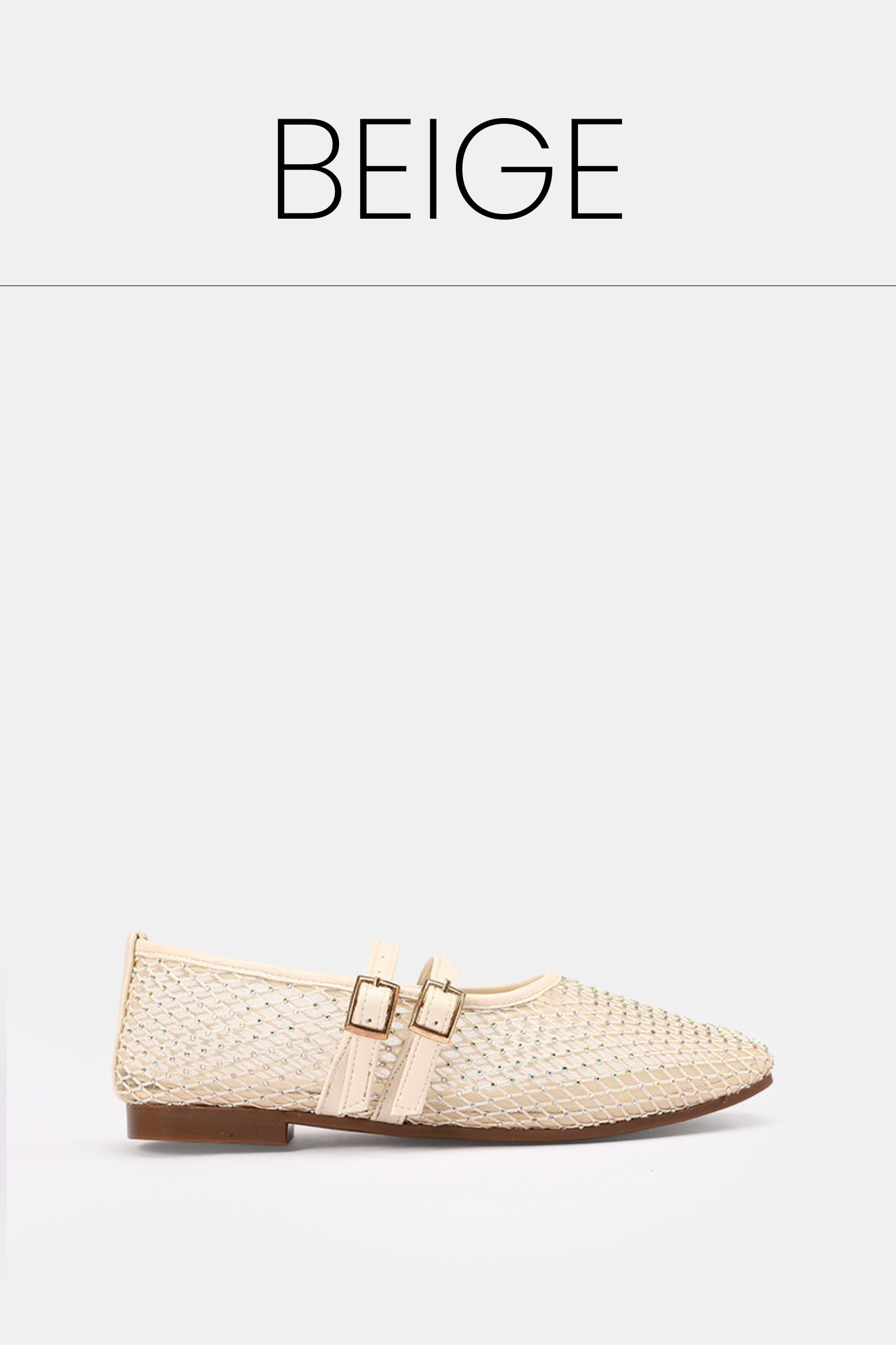 Beige starlight mary jane