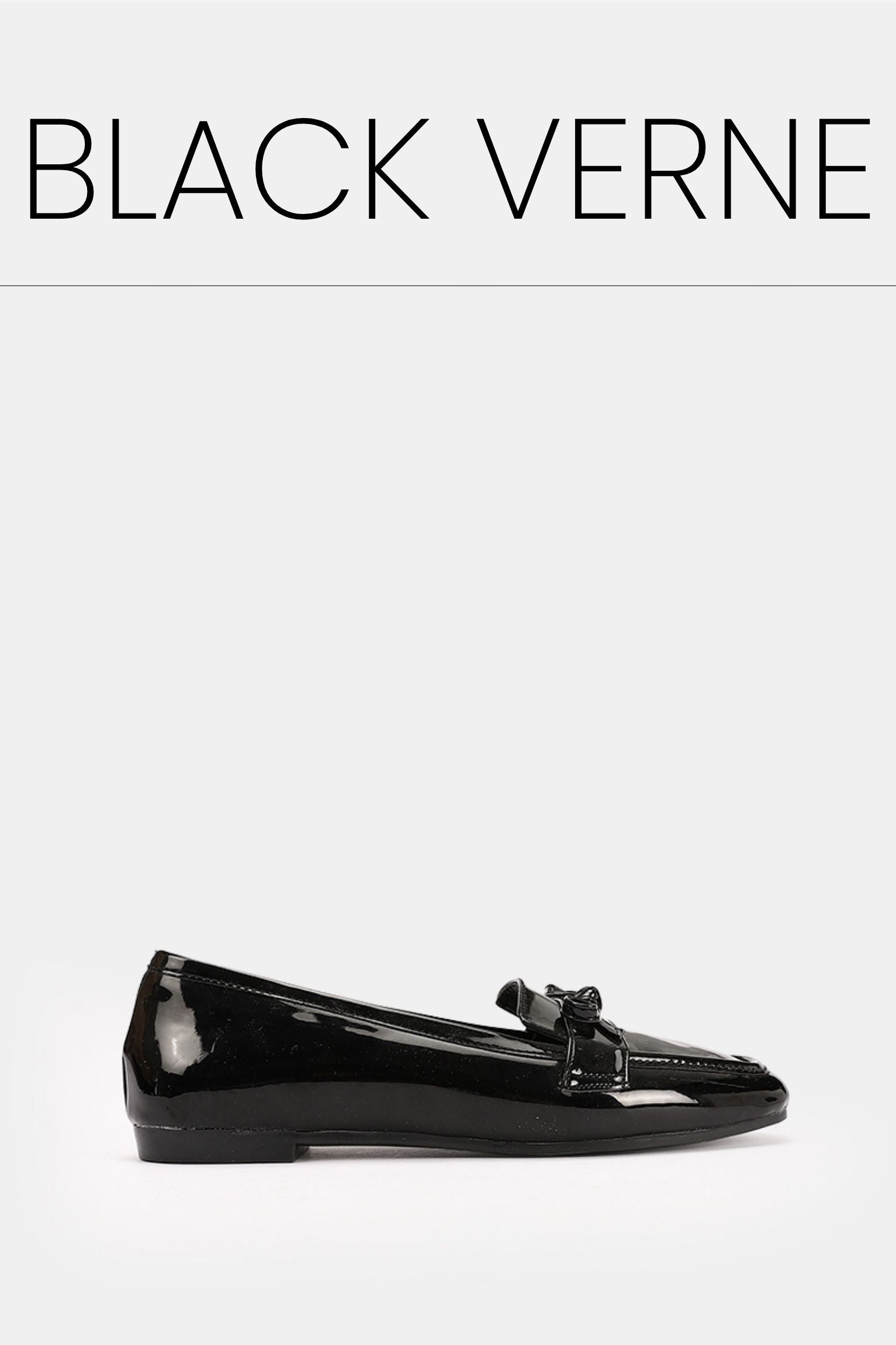 Black verne bow flat