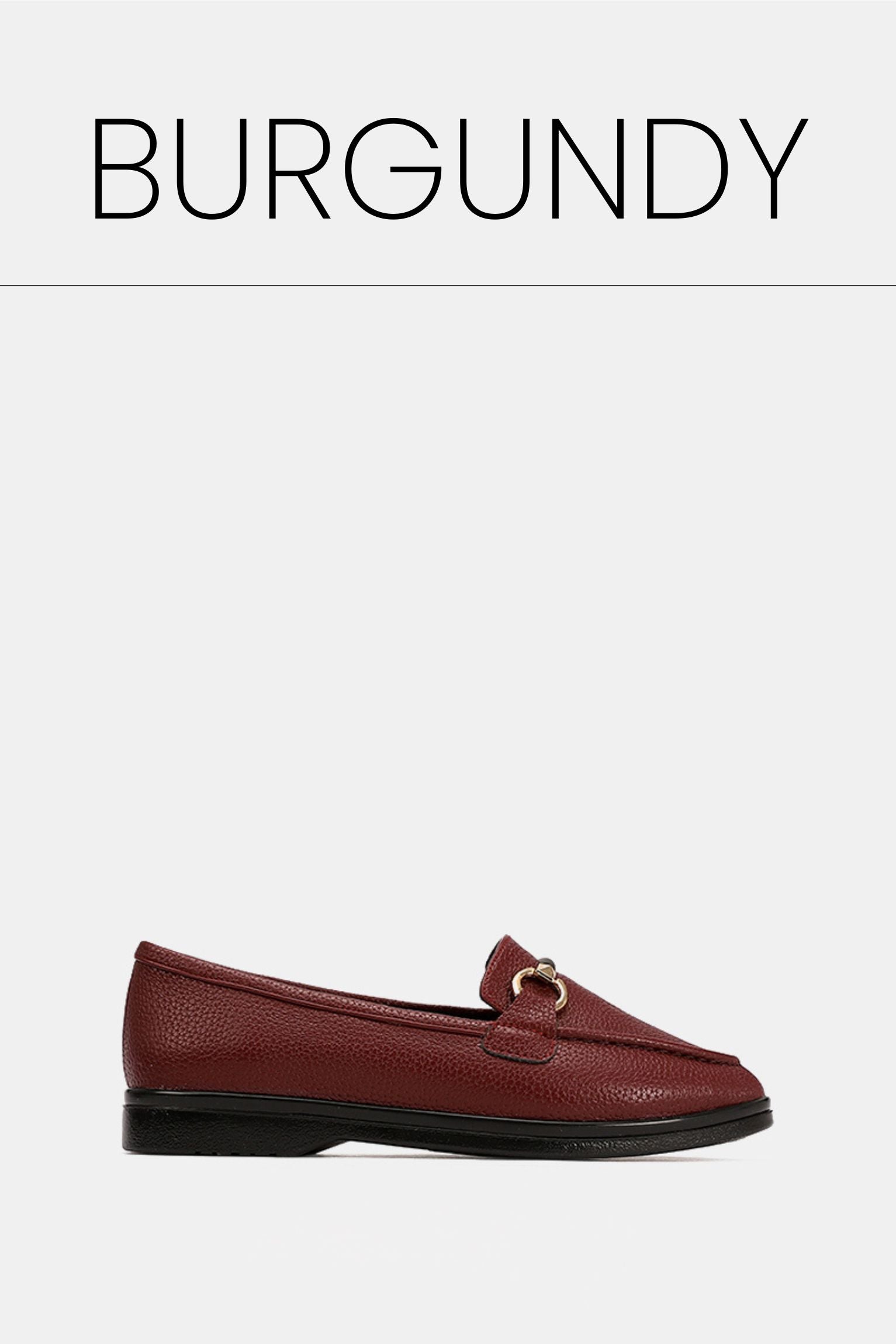 Bordeaux chained cushioned loafer