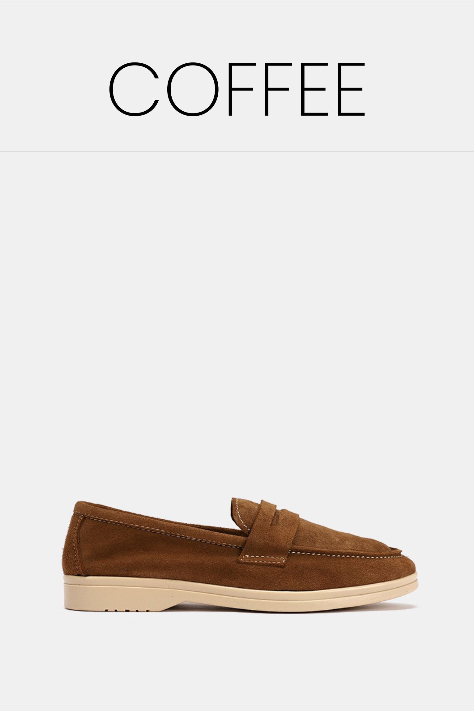 Coffee leather tassel loafers