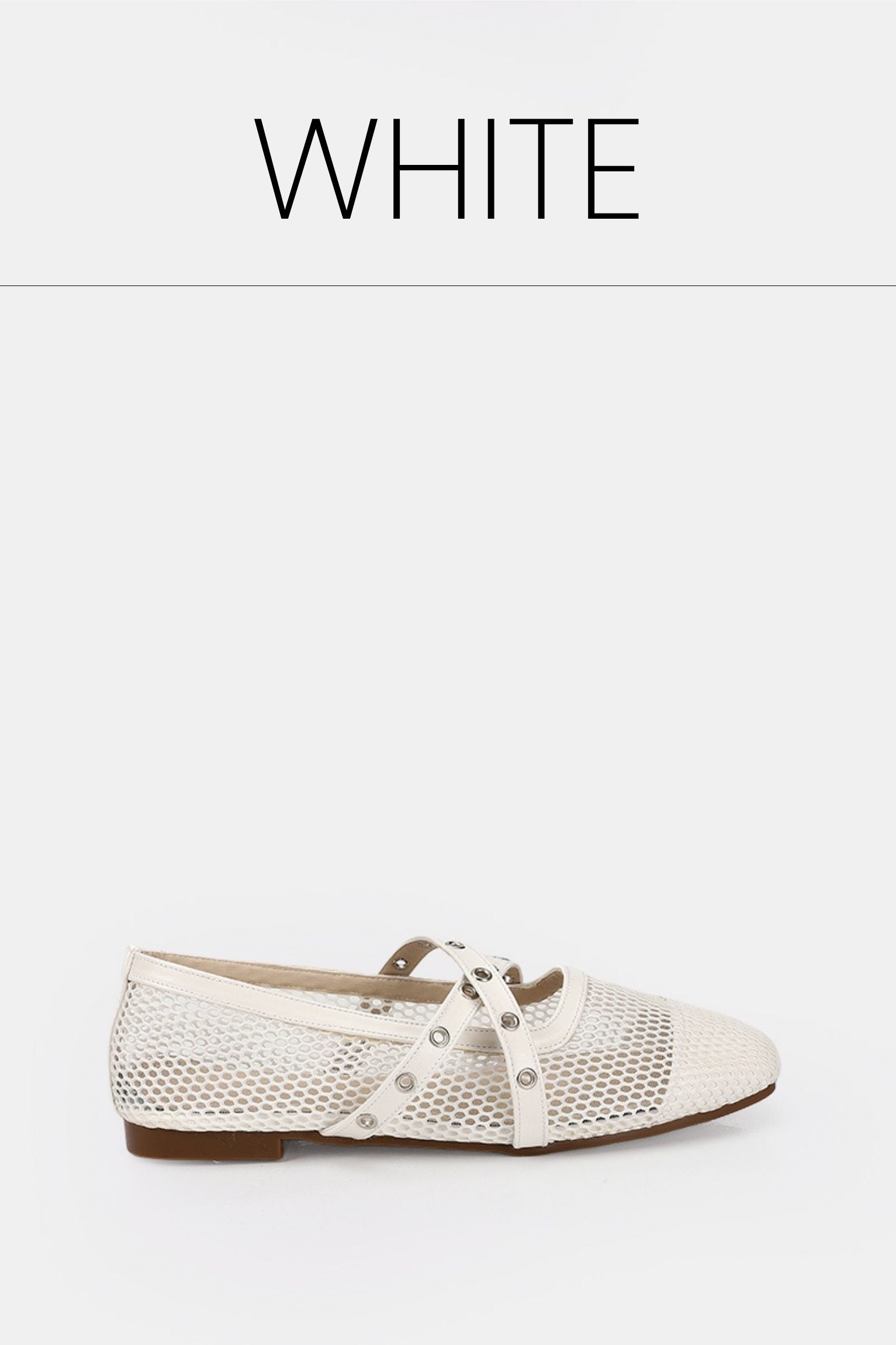 Cross strap ballerina